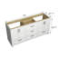Meuble-lavabo double 72 po en bois massif-93022653