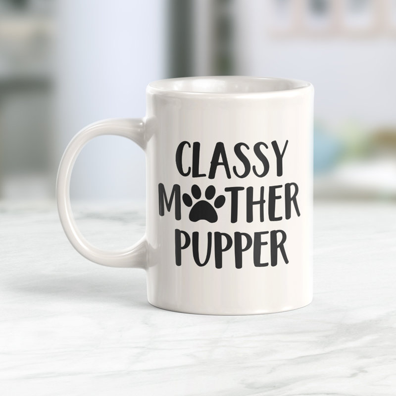 Grande tasse à café Mother Pupper, Céramique, 11 oz
