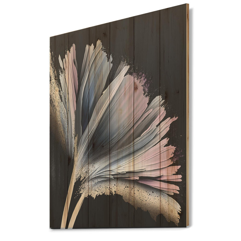 Gerbera fleurs hyperréalistes IV - impression sans cadre sur bois, H 32 po x l 24 po x P 1 po