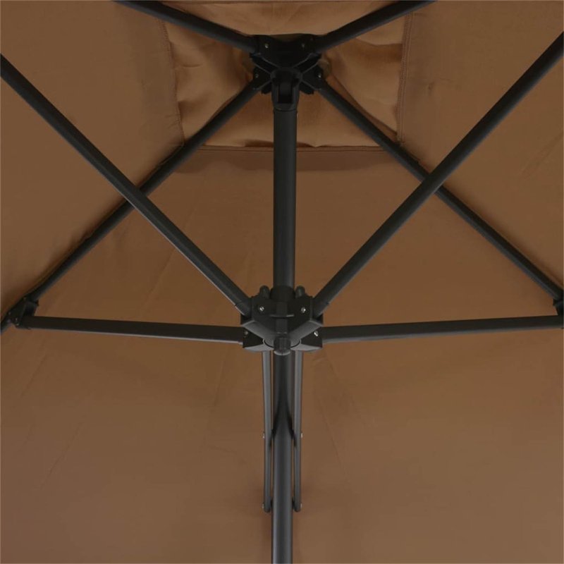 Alyvia 300cm Cantilever Parasol, Manual Lift, Taupe