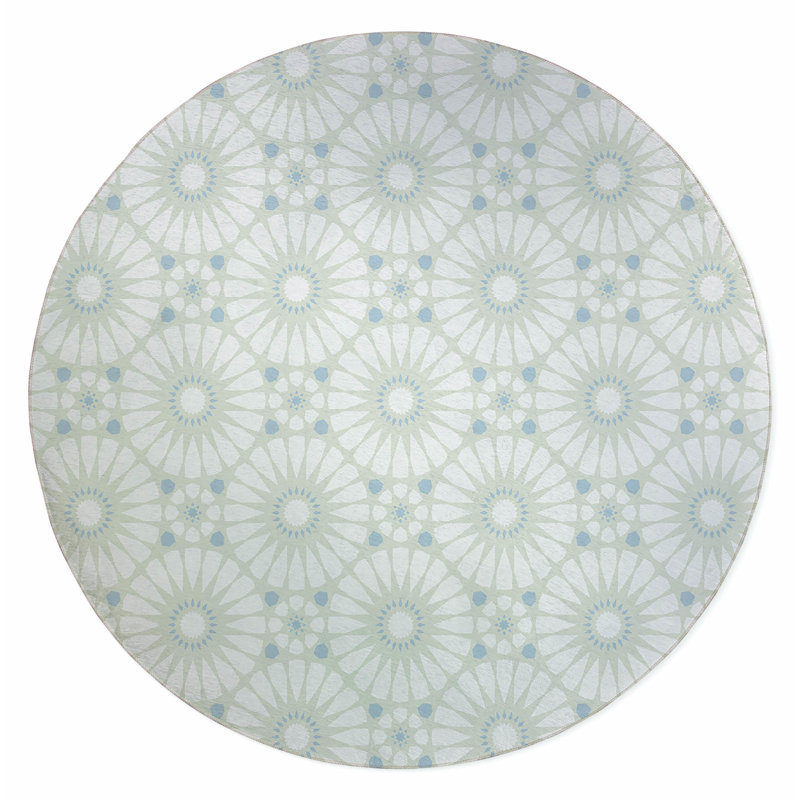 Tapis d'extérieur Sylvia, Rond 5 pi