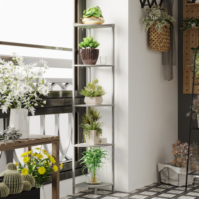 Swade 64.9" H x 12.2" W Corner Bookcase