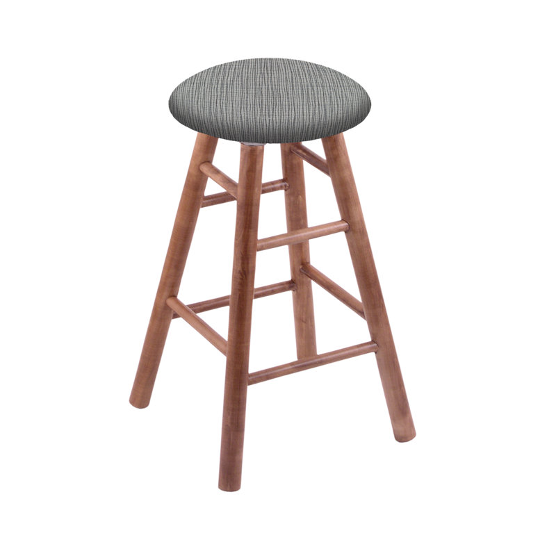 Swivel 24" Bar Stool, Medium Maple, Graph Alpine, Extra Tall (36” Seat Height)