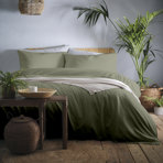 Ahner Cotton Solid Colour Duvet Cover Set with Pillowcases