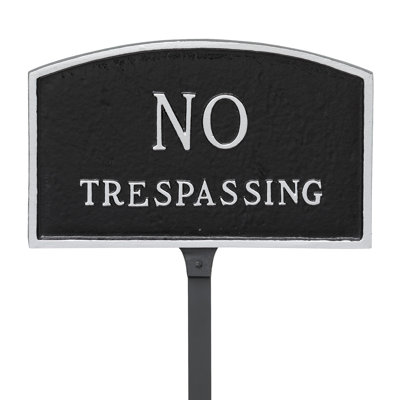 Panneau de jardin «No Trespassing»