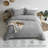 MILDLY Home essentials Super Soft Duvet Cover - 100% Washed Microfiber Comforter Cover Set 3 Pieces,Wrinkle-resistant and highly elastic-1546220864-1546220866