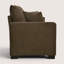 Causeuse à accoudoirs carrés rembourrés l 69 po avec coussins décoratifs-2139981251
