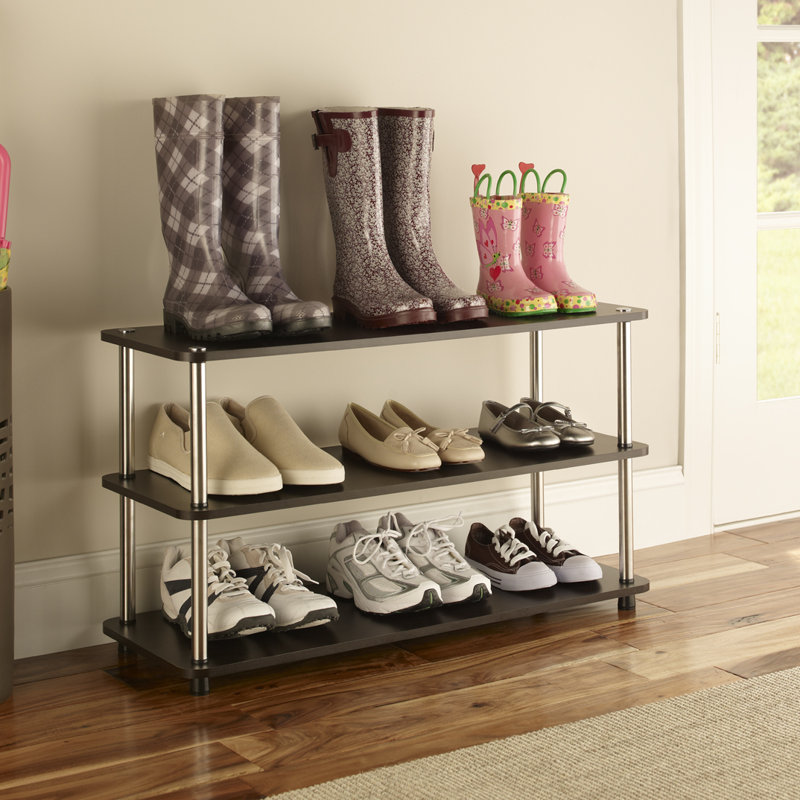 Rangement pour chaussures à 3 niveaux, Espresso