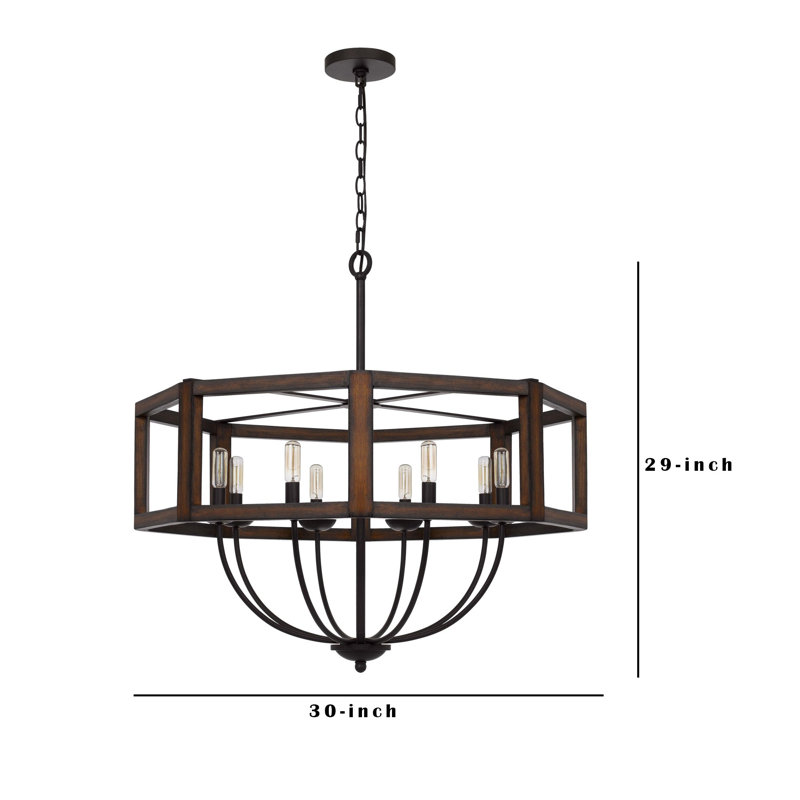 Lustre tambour à 8 lumières Kaelan