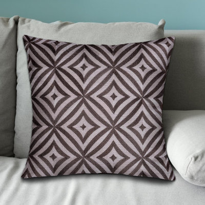 Beige Brown Embroidered Linen Throw Pillow Cover 20x20 – Stylish Christmas Decor for Home & Sofa
