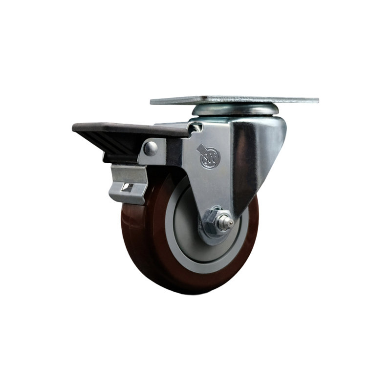 Polyurethane Caster, Maroon