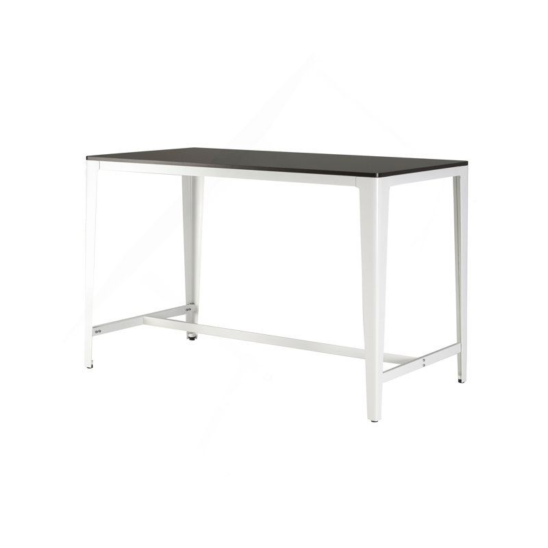 Farmhouse Style Minimalist Counter Height Table In Brown/ White