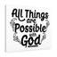 Possible With God - Wrapped Canvas Print-1570032348
