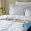 Hebden Mélange Stripe 100% Cotton Duvet Cover Set-630116796-630512699