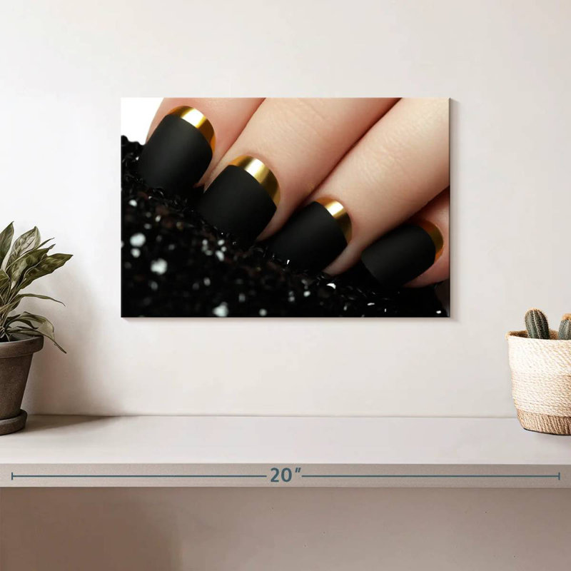 Shuttleworth Matte Black Nails, 8" H x 12" W