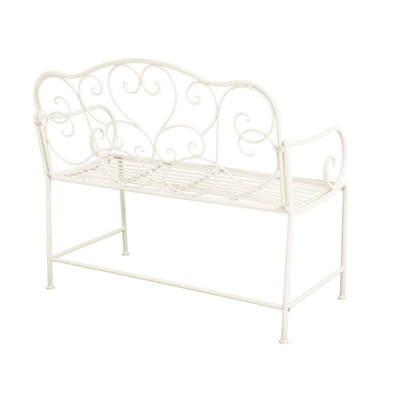 Banc de jardin extérieur - blanc