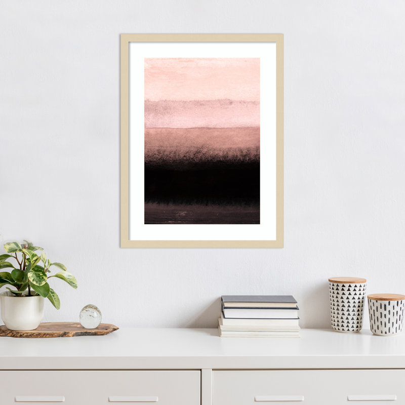 «Shades of Pink» par Iris Lehnhardt, reproduction d'art encadrée sur bois, H 25 po x l 19 po