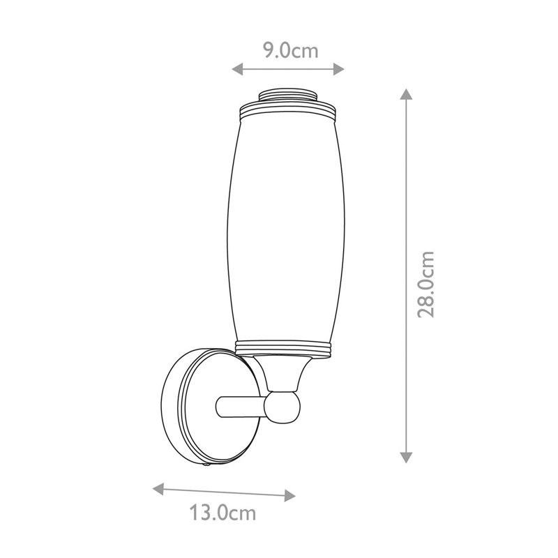 Exchange Dimmable Vanity Light, Polished Brass