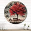 Horloge murale Red Tree Symphony in Winter I-1155678735