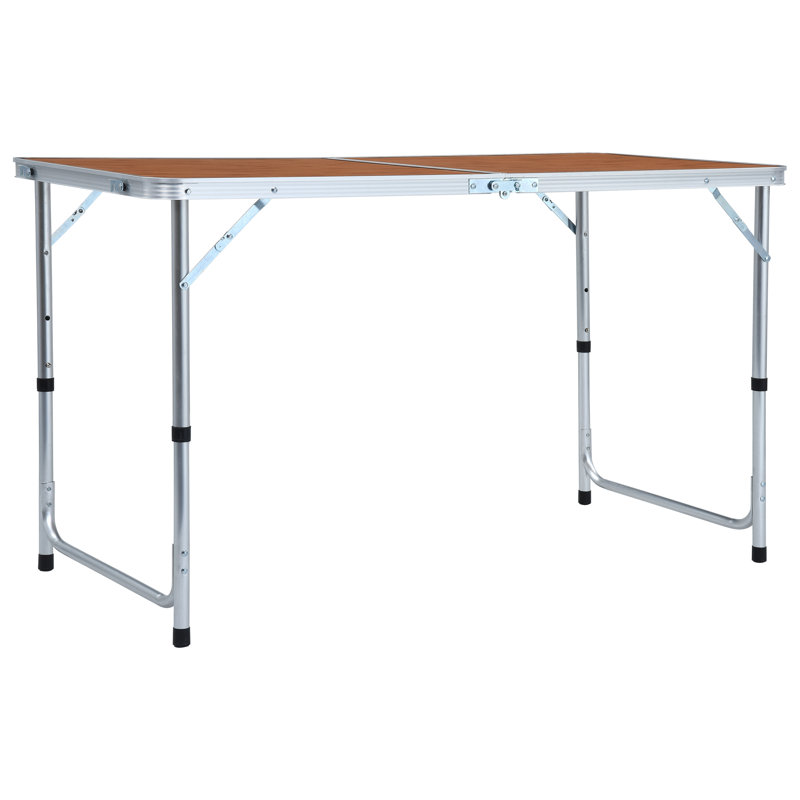 Hahira 120cm Rectangular Adjustable Folding Table