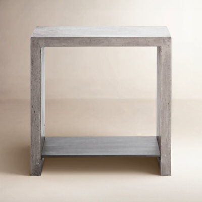 Fabria Concrete Top End Table