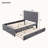 Acquaviva Linen Upholstered Platform Bed With Headboard And Trundle, Bed Frame-1441858550