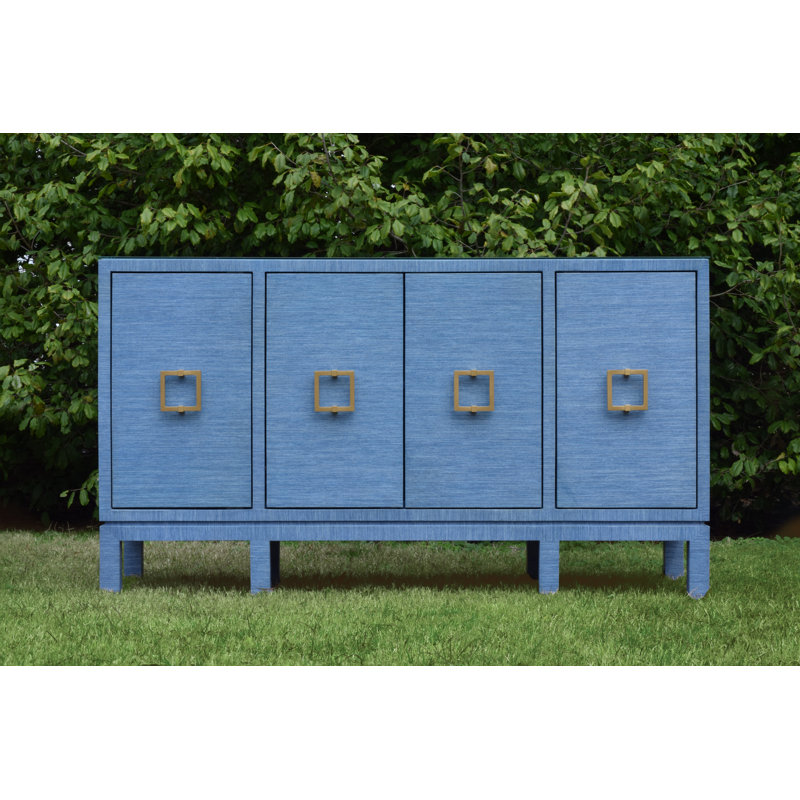 Effie 62'' Sideboard, Blue Dyed Grasscloth
