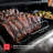 Nexgrill BBQ Rib Rack, Non-Stick Smoker Accessory for Outdoor Grilling & Cooking, Holds Up to 4 Racks of Ribs, Built-In Handles, Compatible with Grills, Smokers, and Ovens, Black - 530-0026
