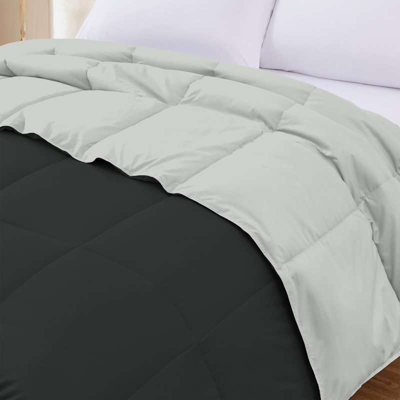 Modern Threads Sanctuary by PCT Down Alternative Microfiber Quilted Reversible Comforter & Duvet Insert - Soft, Comfortable Alternative to Goose Down - Bedding for All Seasons