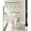 Séchoir à vêtements pliable, séchoir à linge, séchoir à linge, structure en acier, 37 x 75 x 135,1 cm, assemblage facile, utilisation à l'intérieur et à l'extérieur, blanc