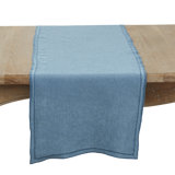 Stonewashed Overlock Edge Table Runner