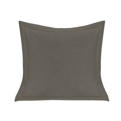 Luna Washed Linen Romantic Shabby Elegance Farmhouse 20x20 inch Single Flanged Throw Pillow