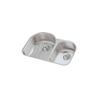 Lustertone 31.25" L x 20" W Double Basin Undermount Kitchen Sink