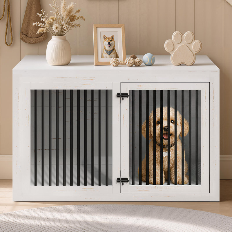 Cage pour chien Aletza, Blanc