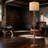 62-Inch Rustic Farmhouse Floor Lamp With Linen Shade, Retro Standing Lamp With Rotary Switch For Living Room, Bedroom, Office & Corner Decor