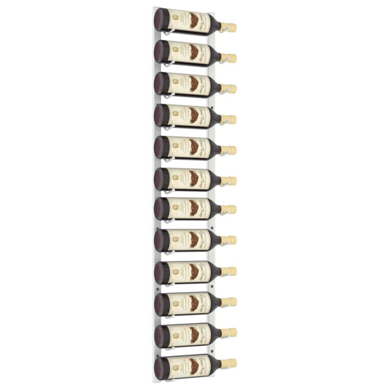 Jerald Wall Mounted Wine Bottle Rack, White