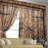 2Pcs Rustic Barn Door Curtains Rod Pocket Farmhouse Style Vintage Country Design Window Treatment Panels with Cross Pattern Iron Hardware Decorative Light Filtering for Living Room Bedroom Cabin Home Decor-3067487