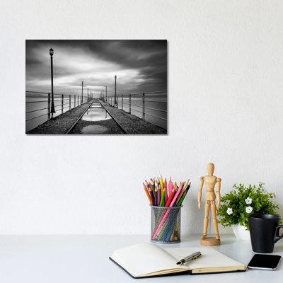 Long Walk by George Digalakis - Wrapped Canvas Print