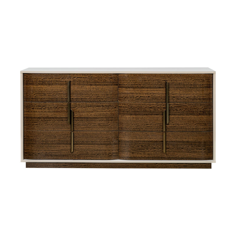 Pavira Walnut 6 - Drawer Dresser