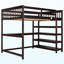 Lit mezzanine double avec lattes en bois massif Gobrias par Harriet Bee-1402208520