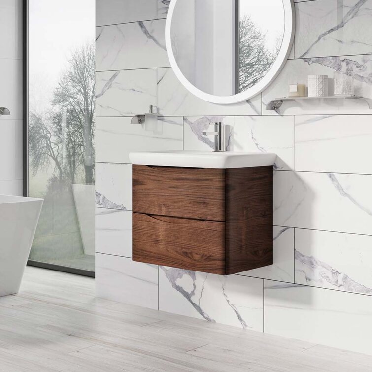 Chevalier 600mm Single Bathroom Vanity with Integrated Polyglomerate Basin