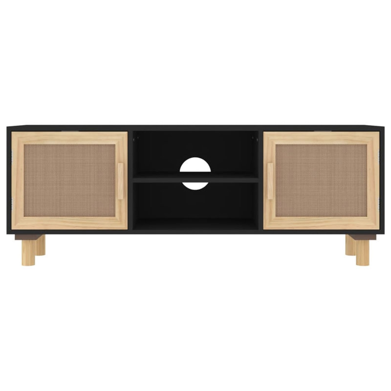 Jainil Unfinished TV Stand for TVs up to 43", Black
