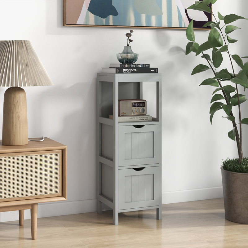 Armoire de salle de bain autoportante Dulwich, Gris