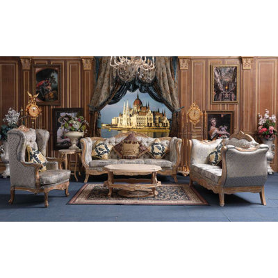 European Classic 5-Piece Living Room Set