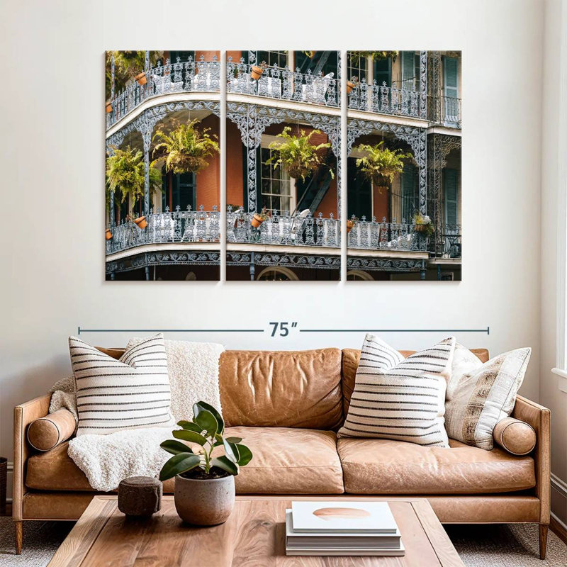 Sebbie French Quarter Balconies, 42" H x 65" W