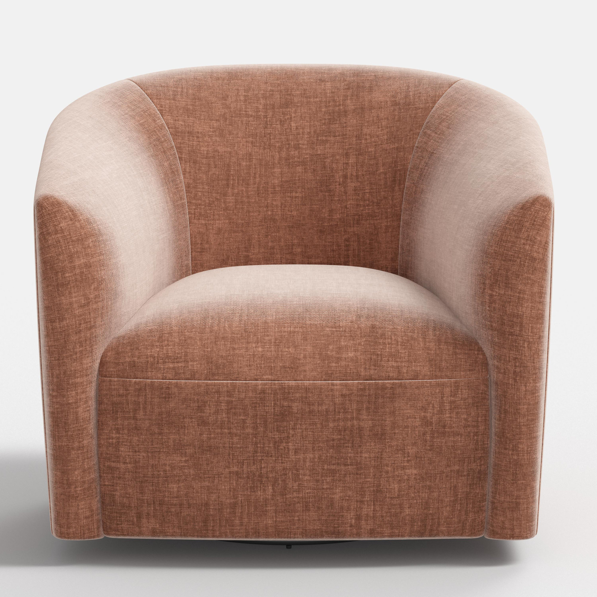 Marita 32" Barrel Chair, Red Polyester