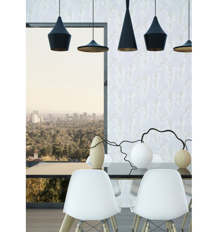 Nomad Heart Breaker 10' L x 24" W Wallpaper Roll, Light Blue, Peel & Stick