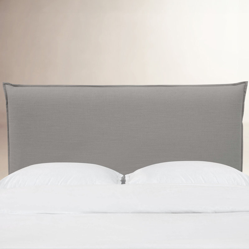 Halcyon Upholstered Headboard, King, Classic Grey Linen