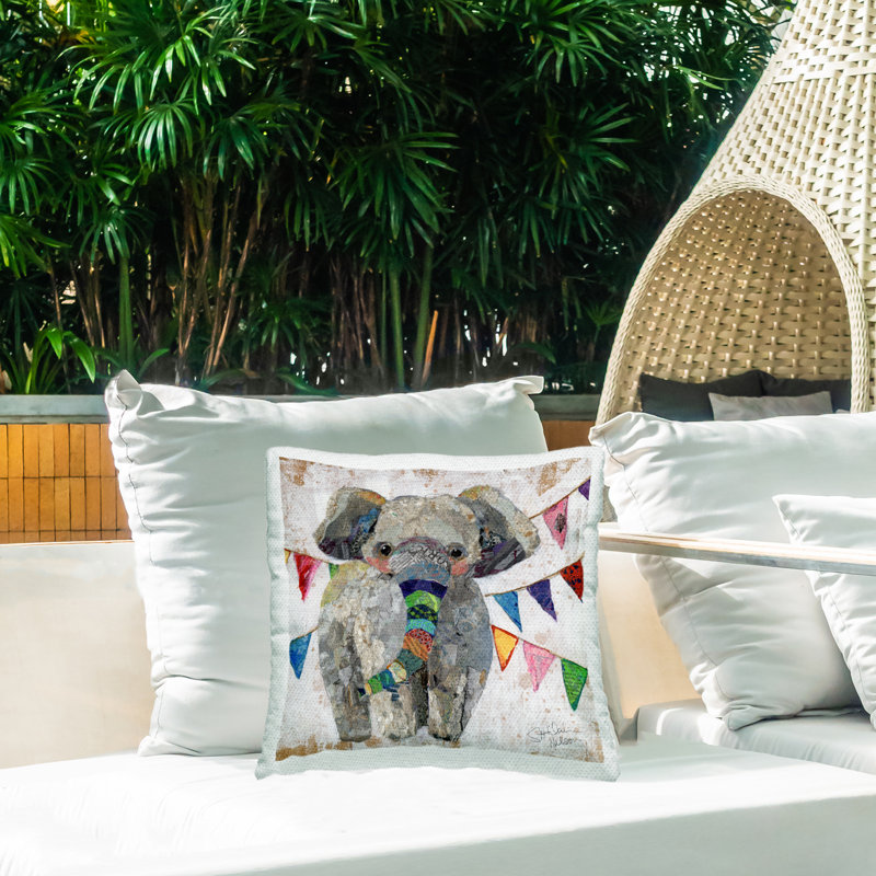 Abstract Outdoor Throw Pillow