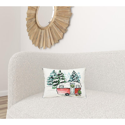 Housse de coussin rectangulaire en polyester